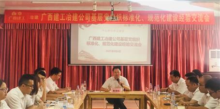 公司黨委召開基層黨組織標(biāo)準(zhǔn)化、規(guī)范化建設(shè)經(jīng)驗交流會